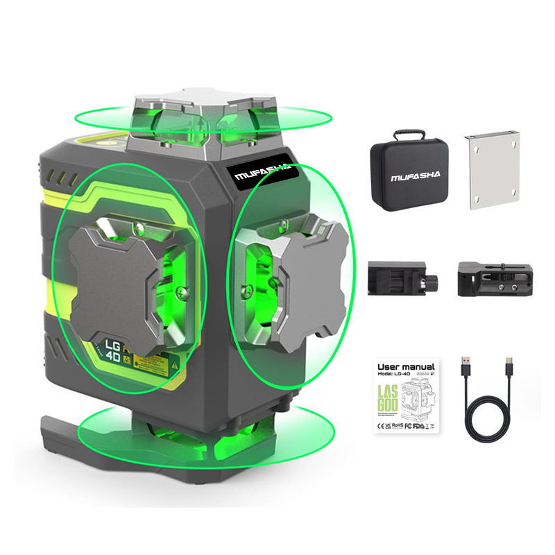 Laser Level 16 Lines 4D Green - Nivel Láser de 16 Líneas 360°