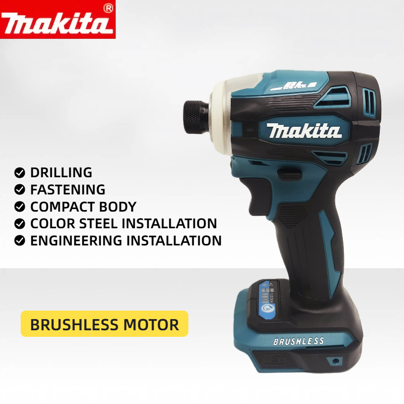 Brushless Cordless Electric Drill 18V - Atornillador de Impacto Inalámbrico Makita DTD172
