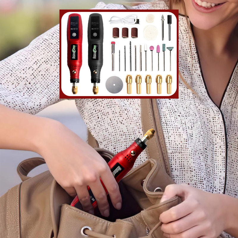 Kit de herramientas rotativas  - Cordless Rotary Tool Kit Accessories reseña y precio