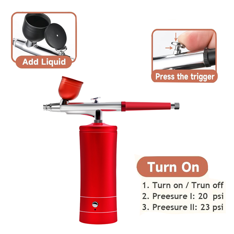 Kit de Aerógrafo con Compresor - Airbrush Kit With Mini Compressor reseña y precio