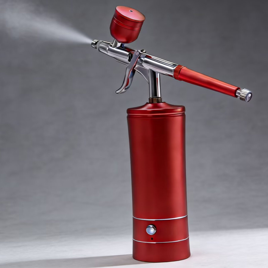 Aerógrafo inalámbrico portátil - Airbrush Kit With Mini Compressor reseña y precio