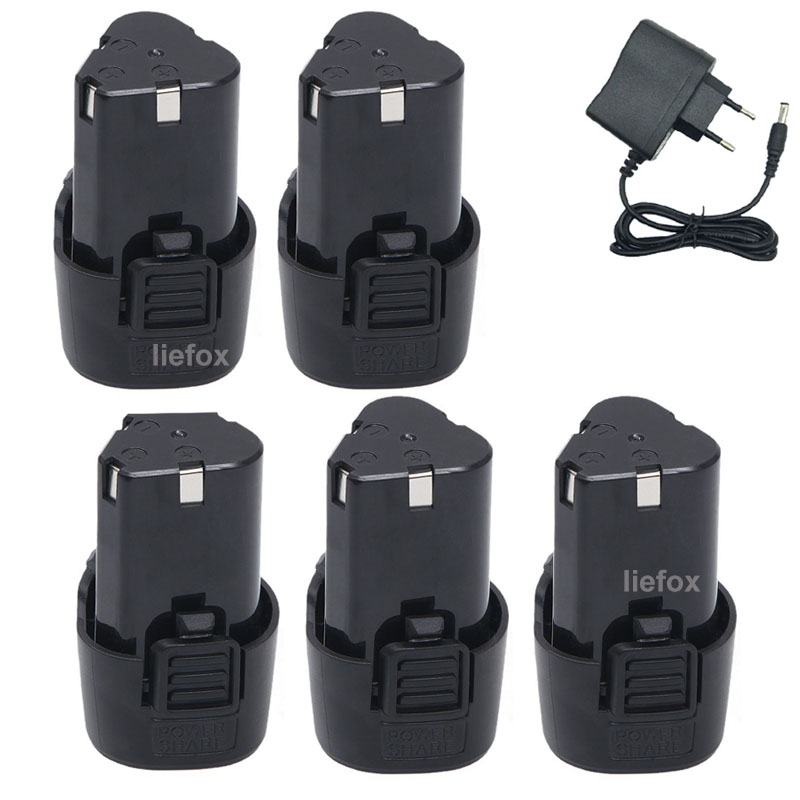 1-6 Piezas de Baterías Recarga - Power Tools reseña y precio
