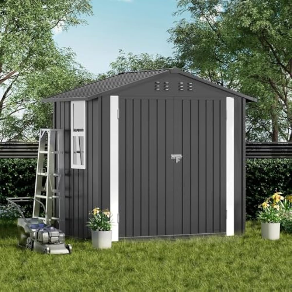 Caseta de acero galvanizado re - Garden Tools reseña y precio