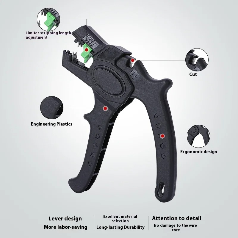 Pelacables automático de 0,2-4 - Automatic Wire Stripper Cutter reseña y precio