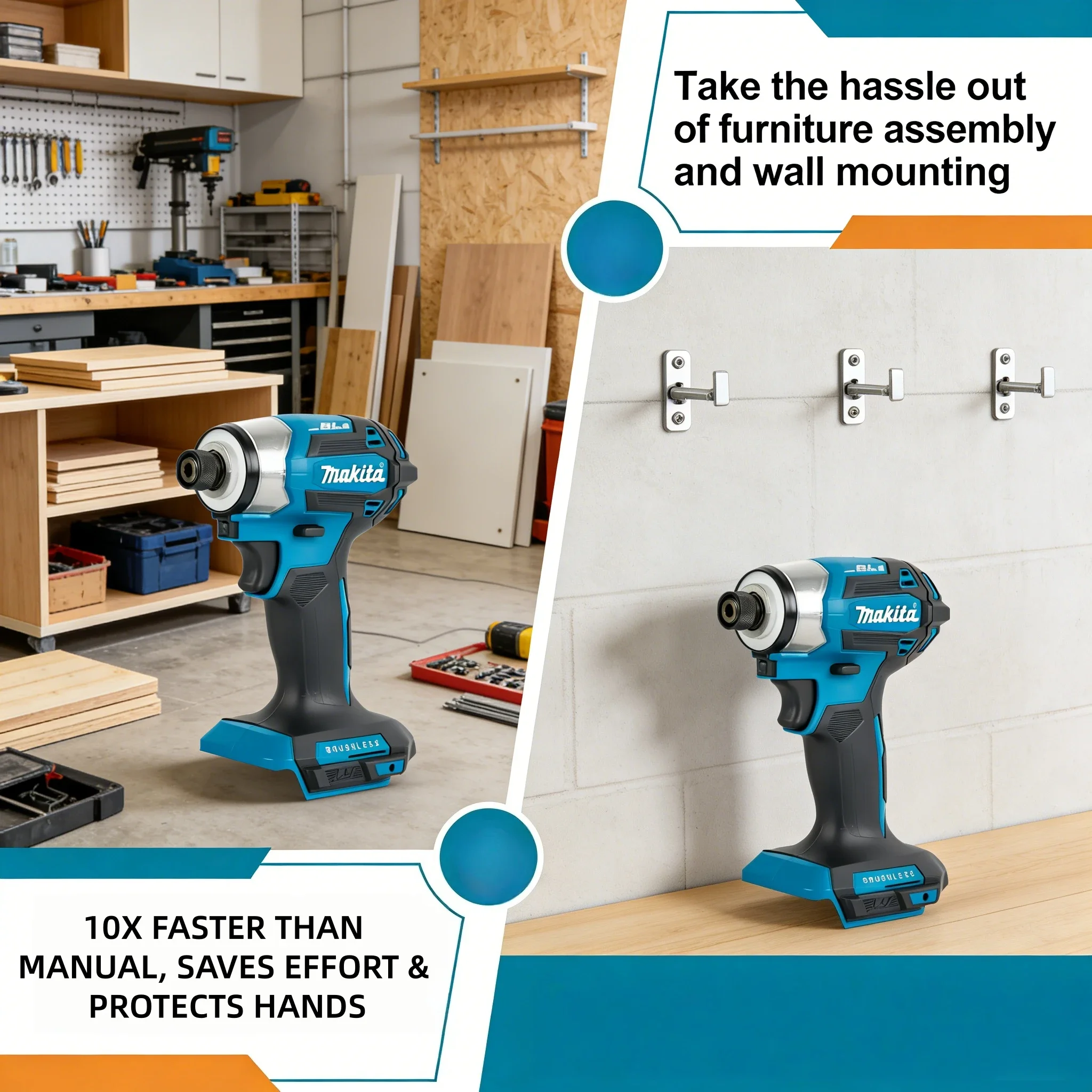 Atornillador de impacto inalám - Brushless Cordless Electric Drill 18V reseña y precio