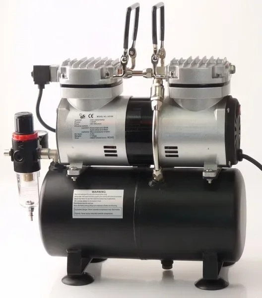 Kit de Compresor de Aerógrafo  - Airbrush Kit With Mini Compressor reseña y precio