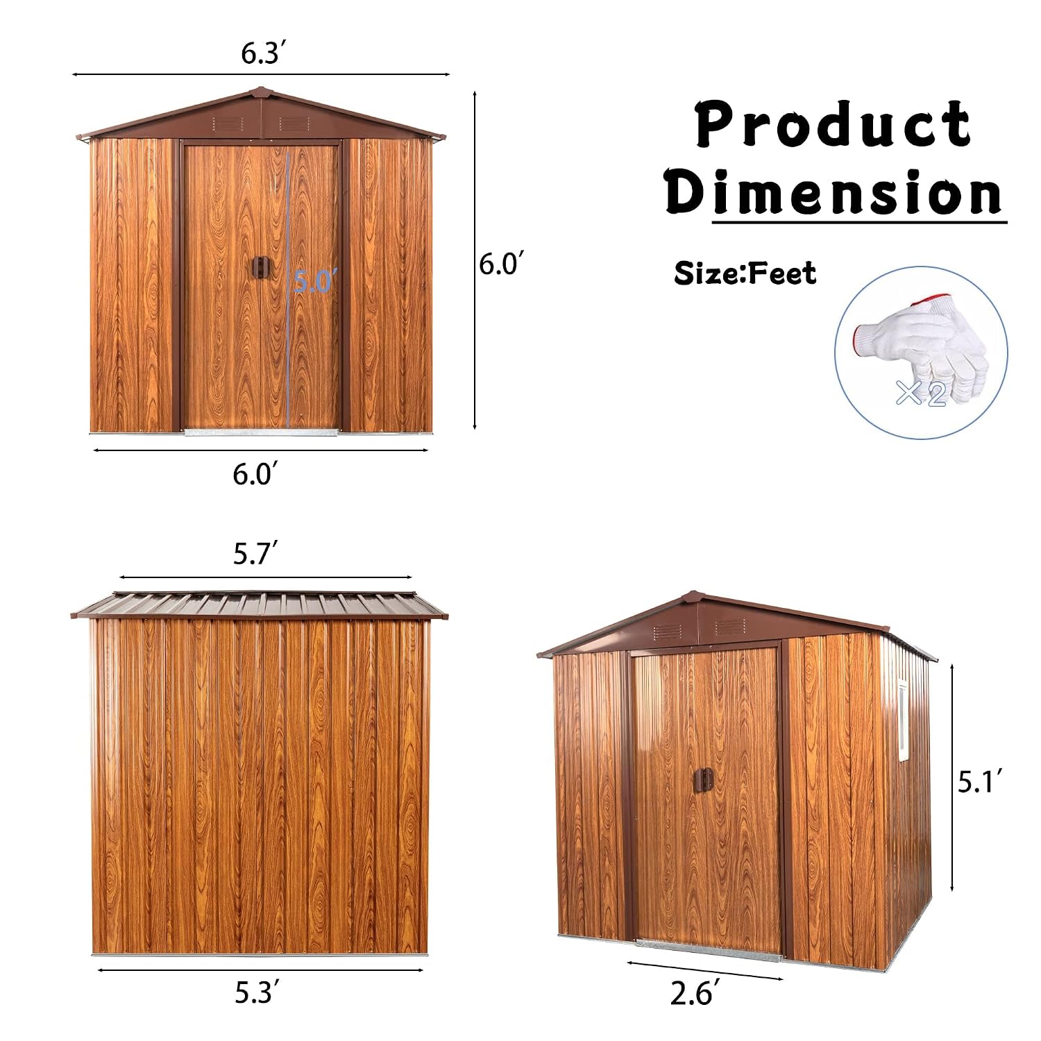 Caseta de almacenamiento metál - Garden Tools reseña y precio
